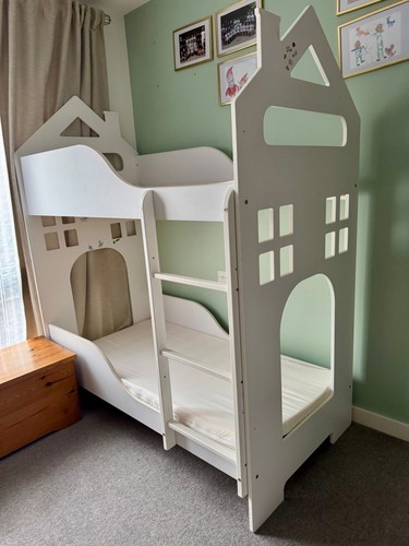 Kids junior house bunk bed - house,