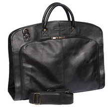 Genuine leather suit carrier - genuine,