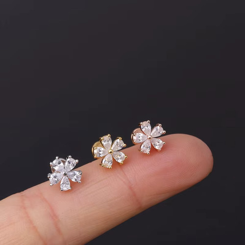Stud earrings labret piercing - earrings,