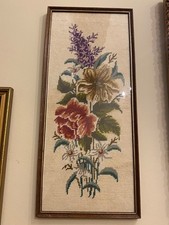 Vintage Framed Needlepoint