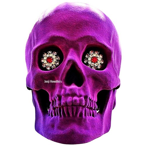 Velvet skull gothic - skull, ornament