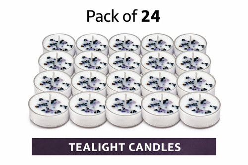 Crystal infused tealights - 24,