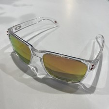 Oakley HOLBROOK  POLARIZED. Clear frame, red lense, red logo