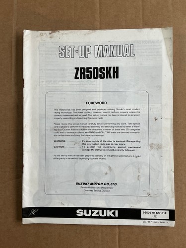 Nos genuine suzuki - genuine, workshop