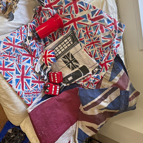 Single union jack british flag - union,