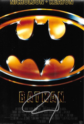 Tim burton signed batman 12x8 - burton,