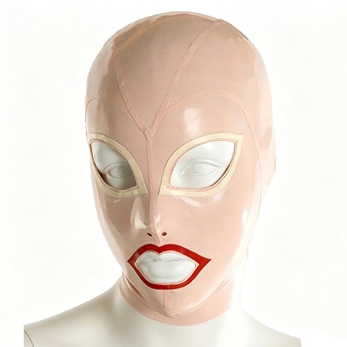 Light pink latex - latex, hood