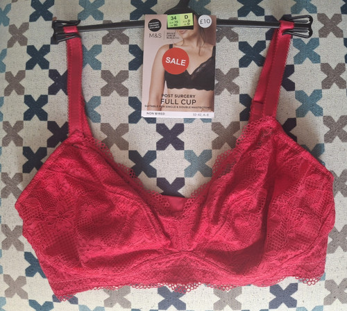 Post surgery 34d dark pink - post,