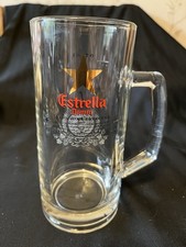 One Pint Estrella Damm  Glass Tankard Barcelona World Race