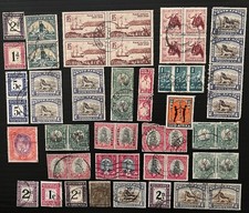 South Africa Used English And Africans Pairs With Postage Dues. Stamps.