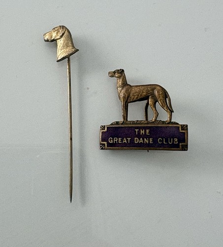 Vintage great dane club - club, pins