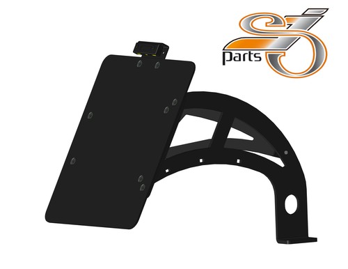 Side license plate holder - plate,