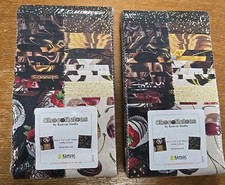 Benartex 2 X Chocolicious Strip pies (jelly roll)  premium 100% Cotton 