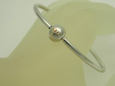 Clogau Sterling Silver & 9ct Rose Gold Tree of Life Bead Charm Bangle RP £140.00