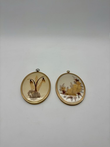 Pair vintage miniature oval - pair,