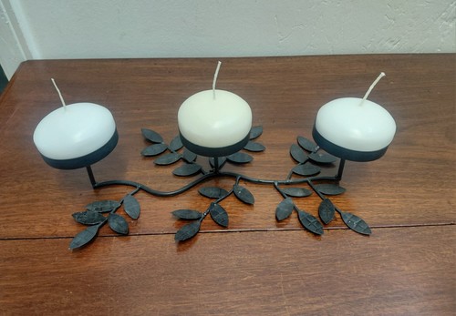 Wrought iron candle holder - candle,