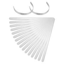 18Pcs Bracelet Blanks, 3/8 x 6" Stainless Steel Cuff Bangle Blanks(Silver 1mm T)