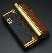 Metal Embossed Leather Lighter