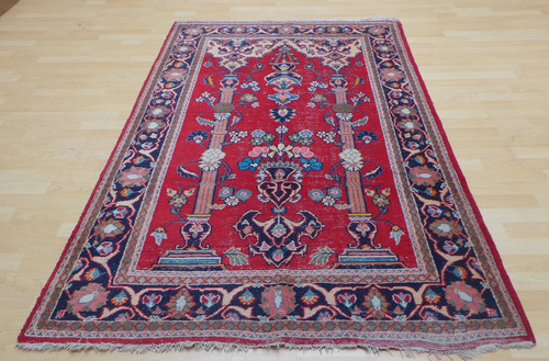 Antique carpet rug hand - rug,