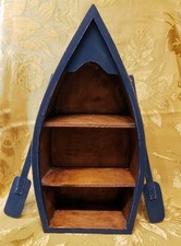 VINTAGE RUSTIC WOOD BOAT CANOE