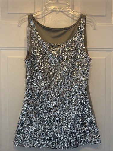 Sparkling silver sequin - silver,