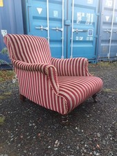 Gorgeous Howard And Sons Style Armchair. 19th Century 