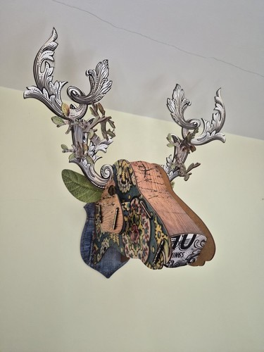 Big deer head jeans - deer,