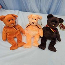 Set of Three Mastercard Series Ty Beanie Babies With Original Tags