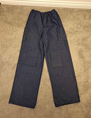 Women blue denim cargo - women’s,
