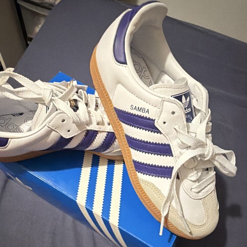 Adidas samba white - adidas, white/purple