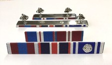 Kings Coronation + Gold- Diamond- Platinum Police LSGC Ribbon Bar With Rosette