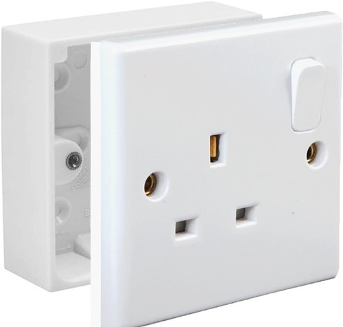 White single switch wall - switch,