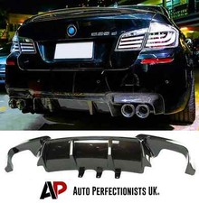 BMW 5 Series M5 F10 F11 M Sport Gloss Black Rear Valance Diffuser Quad Exhaust
