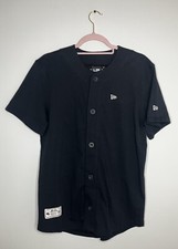 New Era Baseball Shirt Jersey XSmall Black New Tags