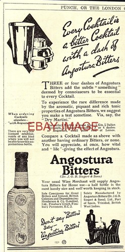 Advert angostura aromatic - angostura,