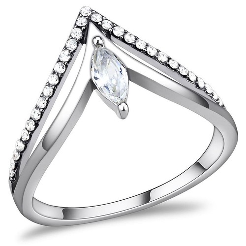Ladies wishbone ring - , silver