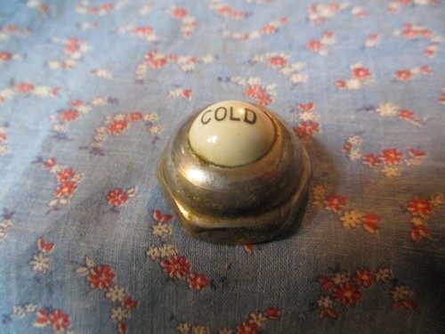 Old cold faucet cap nut - faucet,
