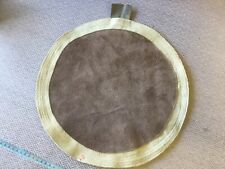 14" METAL WORKERS coach builders PANEL BEATERS .ROUND LEATHER SAND PAD UNFILLED