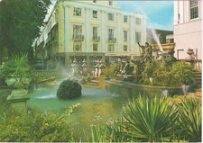 6x4 Continental size printed postcard Dolphin Fountain Cheltenham