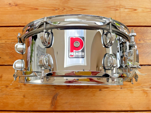 Premier steel snare drum x - steel,