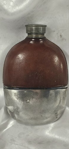 Antique glass leather - leather, clad