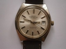 Vintage gents wristwatch SWISS EMPEROR automatic watch working ETA 2783 swiss