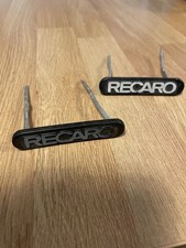 Genuine Ford Recaro 2 pins Seat BADGE Logo Emblem Decal ESCORT RS TURBO COSWORTH