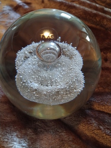 Large glass clear - clear, bubble
