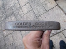 a JOHN LETTERS Golden Goose vintage Brass Putter steel 35"