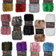 Christmas Tree Decoration - Arts & Craft - 50ft x 3cm Tinsel - 12 Colours