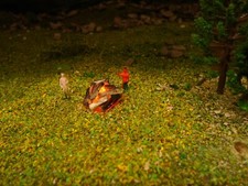 CAMPFIRE BONFIRE WITH FLICKERING LED N GAUGE 1:150 SCALE MODEL RAILWAYS NEW