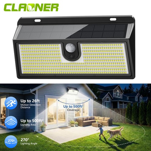 452led solar power - pir, motion