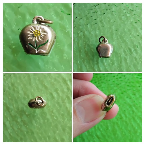 Vintage tiny cow bell - , charm