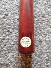 One Piece Walter Lindrum Vintage/Antique Snooker/Pool Club Cue. Beautiful.